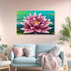 Pink Lotus Vastu Painting | Floral Canvas Bloom | Spiritual Meditation & Relaxation Flower Energy Wall Art For Spa & Bedroom