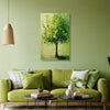 Green Harmony Tree Painting | Nature-Inspired Textured Canvas | Nature Wall Art For Peaceful Home Decor