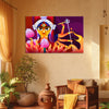 Maa Durga Face Painting | Powerful Indian Goddess Canvas | Divine Spiritual Religious Wall Art For Living Room, Temple, Navratri And Festive Wall Décor