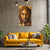 Jesus Christ Face Painting | Peaceful Spiritual Religious Canvas | Calm Portrait In Earthy Tones For Christian Home Décor, Prayer Room & Religious Gift Ideas