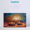Diya Glow Harmony | Festive Diya Canvas Painting for Home Wall Decoration