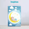 Sleeping Baby On Moon | Cute Cartoon Canvas Wall Art For Kids’ Bedroom & Nursery