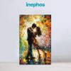 Dancing Couple in Warm Tones | Romantic Canvas Wall Art for Bedroom & Hallway