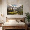 Majestic Mountain View | Scenic Landscape Canvas Painting for Living Room & Study