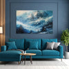 Snowy Mountain Landscape Canvas Painting | Peaceful Winter Wall Art for Living Room & Bedroom Decor