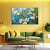 White Magnolia Flower Canvas Painting | Floral Wall Art for Bedroom & Living Room Home Decor