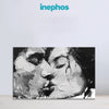 Romantic Kiss Black & White Canvas Painting | Emotional Couple Wall Art for Bedroom Decor