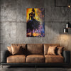 Dancer in Spotlight | Vibrant Performance Art Canvas Painting for Living Room or Studio