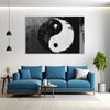 Yin Yang Painting | Spiritual Balance Canvas Painting in Black and White for Home