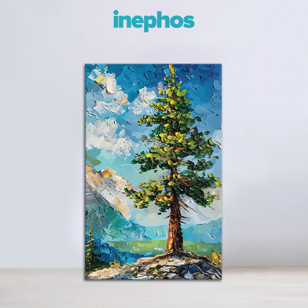 Lonely Pine Tree | Bold Nature Canvas Wall Art For Rustic And Modern Homes