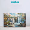 Giant Waterfall In Forest | Refreshing Landscape Canvas Wall Art For Living Room And Office