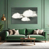 Floating White Clouds | Minimal Canvas Wall Art For Calm & Dreamy Rooms
