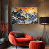 Himalayan Prayer Flags | Vibrant Snow Mountain Canvas Art for Meditation & Living Spaces