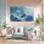 Frozen Blue Mountain Peaks | Snowy Canvas Wall Art For Living Room & Office