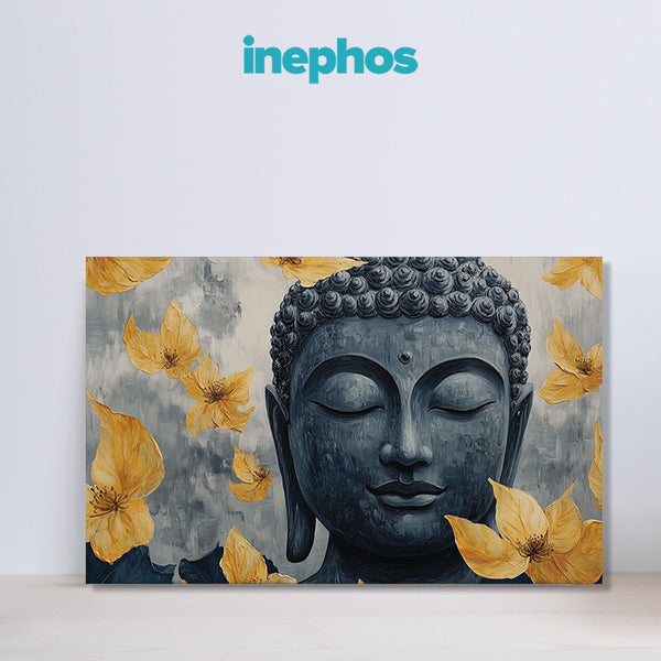 Spiritual Buddha Painting with Floral Touch | Ideal Gift for Housewarming & Festive Occasions