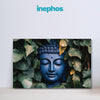 Blue Buddha Wall Painting | Nature-Inspired Spiritual Canvas for Modern Interiors & Gifting