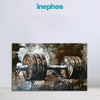 Aesthetic Dumbbell Painting | Modern Abstract Power & Strength Canvas | Vintage Gym Motivation Wall Art For Fitness Room, Gym, And Workout Corners