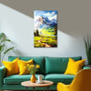 Mountain Pathway Painting | Scenic Landscape Canvas | Hills Nature Scenery for Living Room & Office Décor