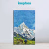 Mountain Trekking Painting | Adventure Landscape Canvas | Snow Peak Nature Wall Art for Home & Office Décor