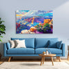 Grand Canyon Painting | Colorful Mountain Valley Canvas | Scenic Nature View Landscape Wall Art for Home & Office Décor