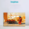 Rajasthani Woman with Clay Pots Paintings | Indian Village Scene Canvas | Traditional Wall Art for Home & Cultural Decor