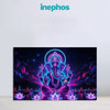 Lord Ganesha Canvas Painting with Cosmic Neon Style Effect | Ganpati Bappa Spiritual Wall Painting | Wall Art for Living Room & Puja Room