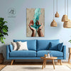 Aquarius Zodiac Wall Art | Wisdom, Innovation & Knowledge Sharing | The Water Bearer Transmission | Aquarius Symbol Canvas Painting | Aquarius Air Sign Visionary Intelligence Astrology Artwork | Study Rooms, Innovation Labs & Creative Workspaces