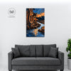 Cancer Zodiac Wall Art | Emotional Harmony, Inner Peace & Nurturing Energy | Sacred Flow Sanctuary | Water Temple Canvas Painting | Cancer Water Sign Emotional Balance Astrology Artwork | Meditation Corners, Living Rooms & Healing Spaces