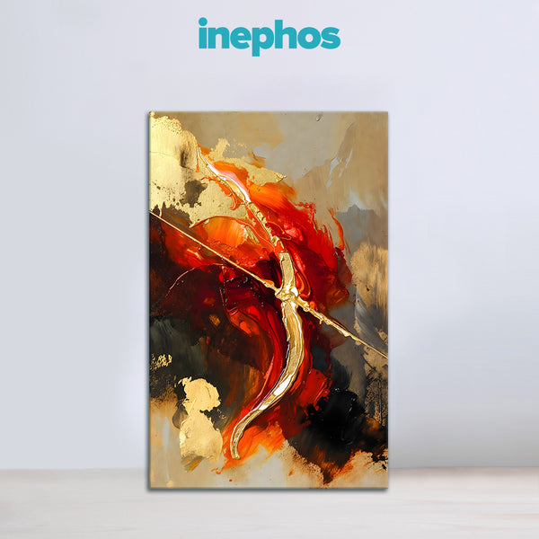 Sagittarius Zodiac Wall Art | Direction, Purpose & Goal-Oriented Vision | Arrow of Destiny | Archer Arrow Canvas Painting | Sagittarius Fire Sign Adventure & Expansion Astrology Artwork | Study Rooms, Workspaces & Vision Planning Areas