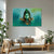 Lord Shiva Canvas Painting | Meditative Mahadev Wall Art for Home Temple, Living Room & Office Décor | Calm Shiv Face Artwork