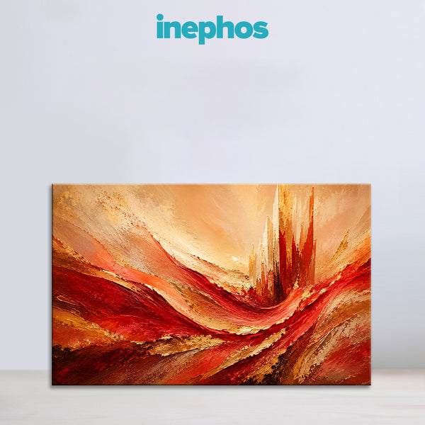 Aries Zodiac Wall Art | Power, Courage & Relentless Forward Motion | Crimson Ascension | Fiery Leadership Energy Canvas Painting | Aries Fire Sign Astrology Artwork | Success, Confidence & Growth Spaces