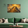 Capricorn Zodiac Wall Art | Golden Stairway to Mastery & Success | Celestial Mountain Astrology Canvas Painting | Ambition, Discipline & Achievement Artwork | Luxury Capricorn Spiritual Decor