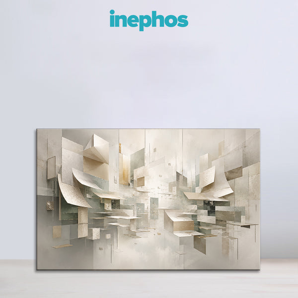 Gemini Zodiac Wall Art | Intelligence, Adaptability & Infinite Possibilities | Floating Mindscape | Dual Thought Architecture Canvas Painting | Gemini Air Sign Astrology Artwork | Creativity, Innovation & Modern Conscious Spaces