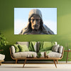 Sculpted Jesus Christ Bronze Canvas Painting for Living Room, Prayer Room, and Church