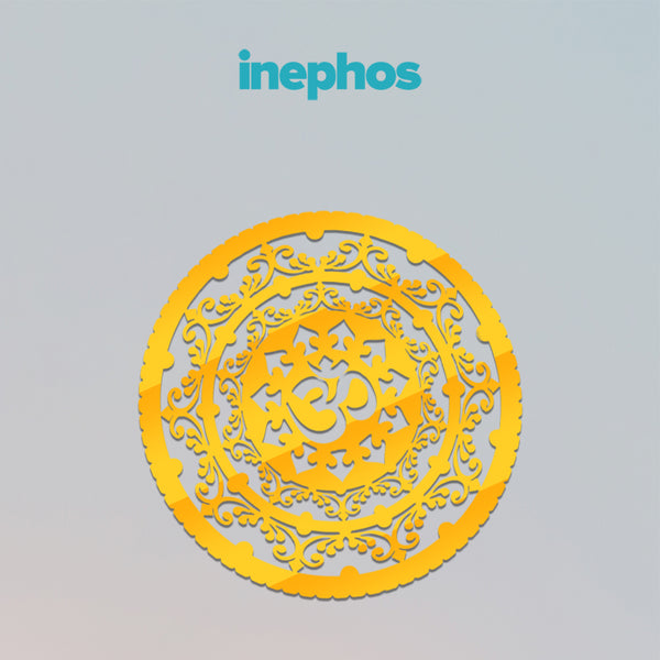 Golden Om Mandala Acrylic Wall Art | Spiritual Round Design For Living Room & Pooja Room