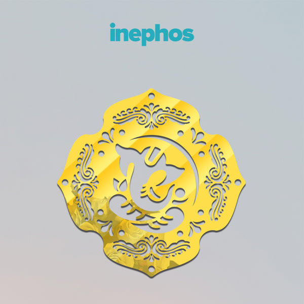 Golden Ganesha Shield Acrylic Wall Art | Artistic Wall Hanging For Hindu Home Decor