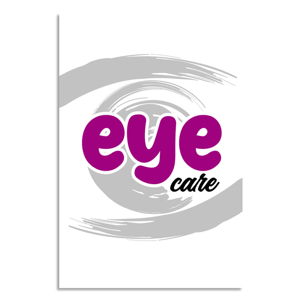 Eye Care Awareness Poster | Modern Eye Illustration for Optometry Clinics, Hospitals, Eye Testing Centres & Vision Health Décor