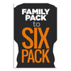 Family Pack to Six Pack Gym Motivation Poster | Fitness Wall Art for Home Gym, Workout Room, Body Transformation Décor & Weight Loss Motivation Posters