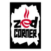Zed Corner Coffee Poster | Modern Café Wall Art for Coffee Stations, Pantry Corners, Home Office Coffee Setups & Workplace
