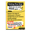 Parking Pros Only Poster | Funny Parking Lot Sign for Office, Garage, Apartment Parking Area, Home Driveway, Employees & Visitors