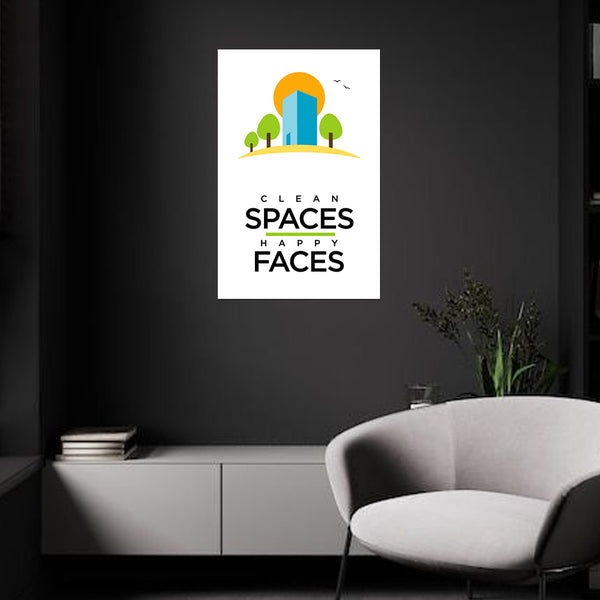 Motivational Cleanliness Quote for Office | School, Society, Workplace & Public Areas | Modern Minimal Wall Art