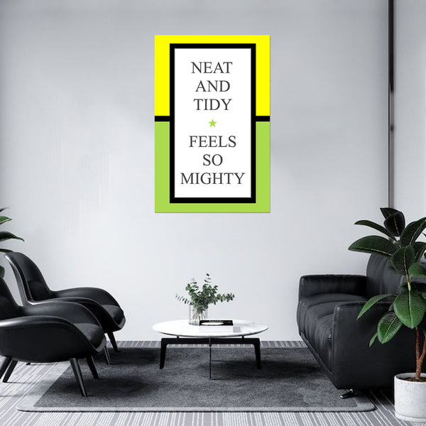 Cleanliness Motivational Wall Art for Office | School, Home, Society & Workplace | Minimal Modern Hygiene Quote Print