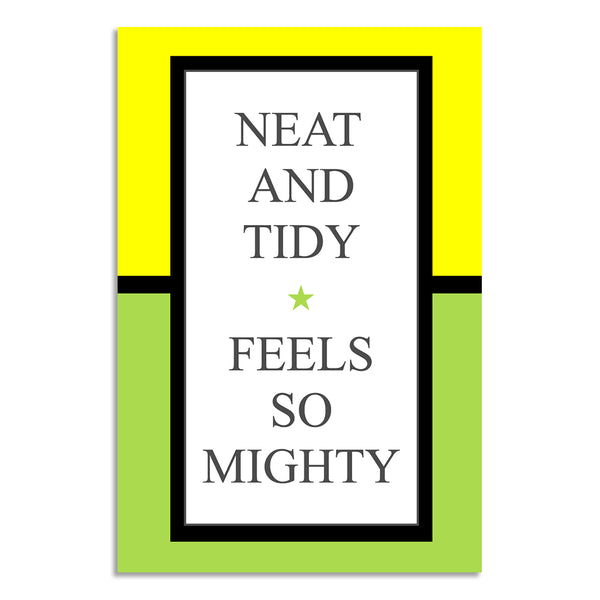 Cleanliness Motivational Wall Art for Office | School, Home, Society & Workplace | Minimal Modern Hygiene Quote Print