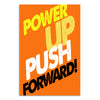 Bold Orange Inspirational Wall Art for Office | Gym, Classroom, Students & Workspaces | Positive Energy Quote Print