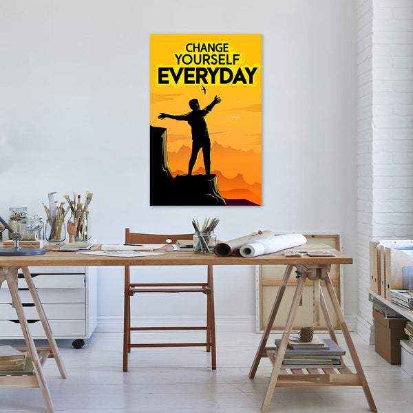 Everyday Motivational Poster | Inspirational Wall Art for Office, Study Room, Classroom & Home Décor | Success Mindset Quote Poster