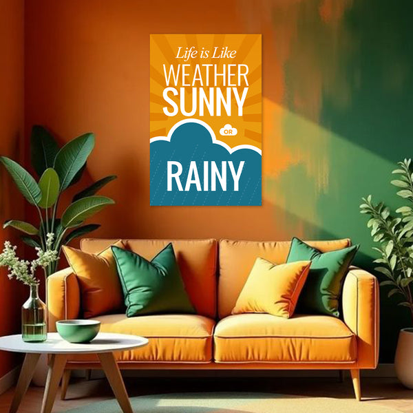 Life Motivational Poster | Positive Quote Wall Art for Home, Office, School & Living Spaces