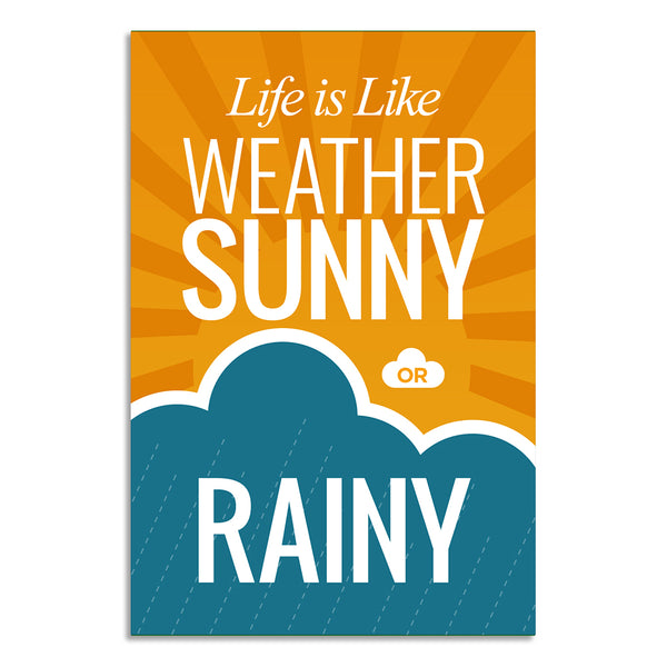 Life Motivational Poster | Positive Quote Wall Art for Home, Office, School & Living Spaces