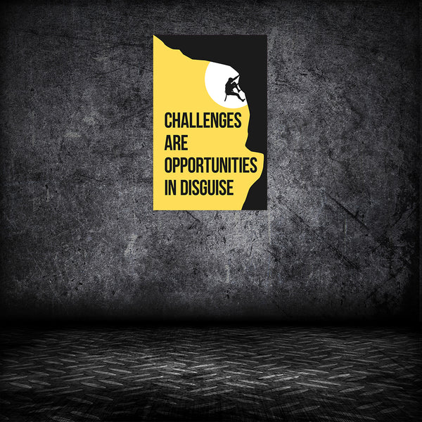 Motivational Wall Poster for Office, Home & Study Room | Inspirational Quote Art for Mindset, Growth, Success & Daily Motivation