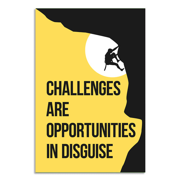 Motivational Wall Poster for Office, Home & Study Room | Inspirational Quote Art for Mindset, Growth, Success & Daily Motivation