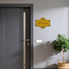 Golden Vintage Name Plate | Antique Look Name Board with House Number